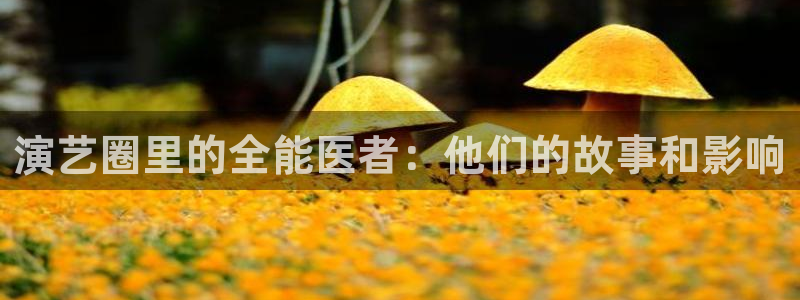南宫NGapp官网下载：演艺圈里的全能医者：他们的故事和影响