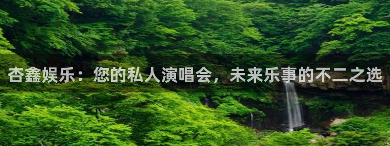 南宫NG官方网站：杏鑫娱乐：您的私人演唱会，未来乐事的不二之选